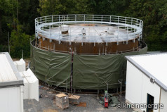 Fernwärmespeicher im Bau