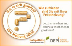 Zufriedenheit mit Pelletsheizungen
