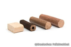 Formen von Holzbriketts