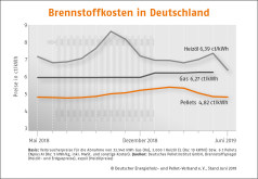 Pelletspreis im Juni 2019
