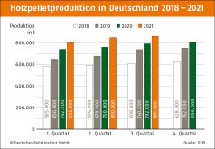 Pelletsproduktion in Deutschland
