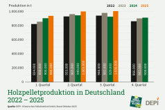 Pelletsproduktion in Deutschland
