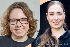 Zwei Frauen im Interview