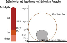 Feinstaub im Größenvergleich