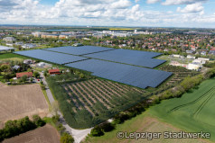 Skizze: größte Solarthermieanlage Deutschlands