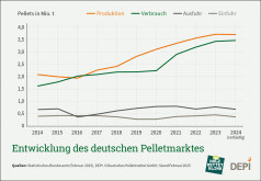 Entwicklung des deutschen Pelletsmarkts